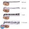 Meseey 4 Rolls Total 20 Yards Musical Notes Ribbon Printed Music Craft Ribbon Black and White Fabric Ribbons for DIY Crafts Gift Wrapping Wedding Party Decoration