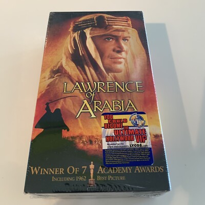 LAWRENCE of ARABIA Vintage 2 VHS Set (VHS, 2001) New & Sealed
