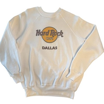 Vintage 80s Hard Rock Cafe Dallas Sweatshirt BW  USA XL Rare