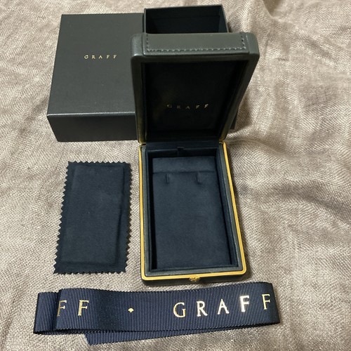 GRAFF ジュエリーボックス ブラック GRAFF JEWELRY NECKLACE / PENDANT / EARRING BOX WITH OUTER
