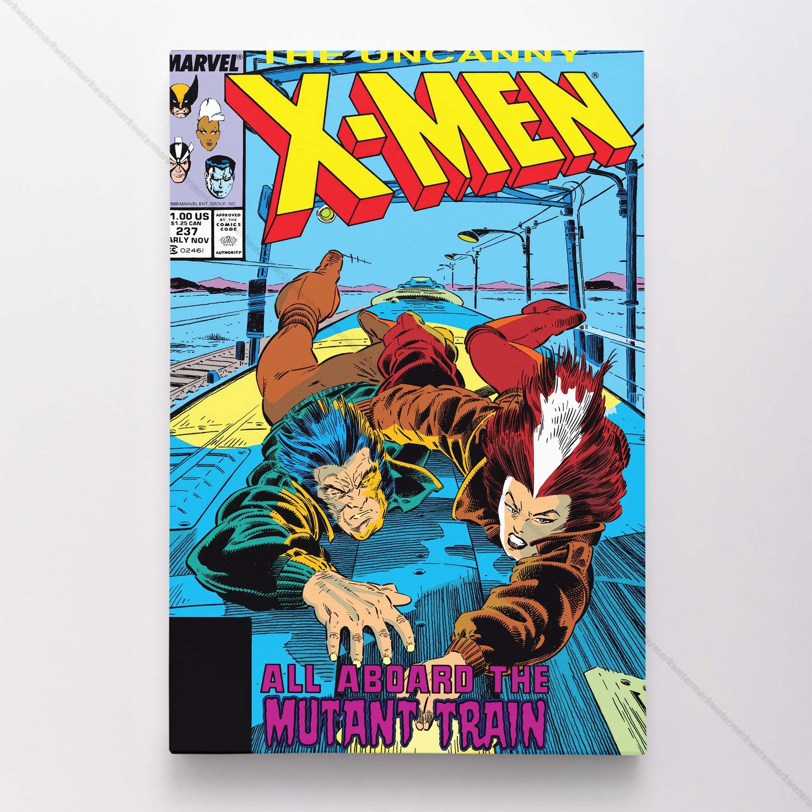 Uncanny X-Men Poster Canvas Vol 1 #237 Xmen Marvel Comic Book Art Print