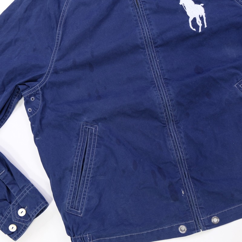 Rare VTG POLO RALPH LAUREN Waimea Big Pony Full Zip Bomber