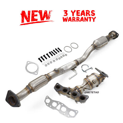 For 2007-2013 Nissan Altima 2.5L BOTH Catalytic Converter Front & Rear w/ Gasket