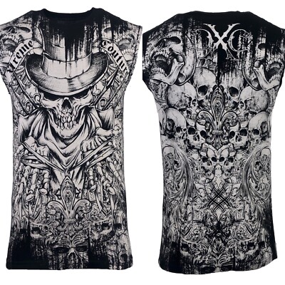 Xtreme Couture Men's T-shirt OFFERING Tank Sleeveless Black Biker S-3XL