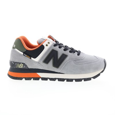 New Balance 574 ML574DAG Мужские серые замшевые кроссовки на шнуровке для образа жизни 11