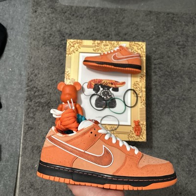Size 9 - Nike Concepts x Dunk SB Special Box Low Orange Lobster