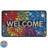 Worltoldb Colorful Welcome Door Mat Indoor Outdoor Entrance Floor Mats Non-Slip Washable Decor Rugs 27x15 Inch