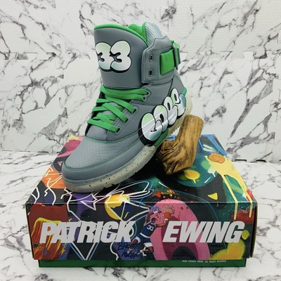 Men s PATRICK EWING 33 HI X COPE Moneument | Green | Ice Sneakers NWT
