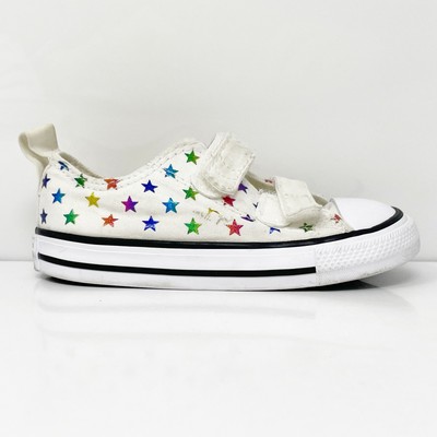 Converse Girls CT All Star 2V 770688F Белые повседневные кроссовки Кроссовки размер 8