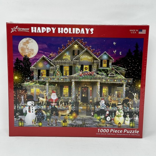 happyholiday☆ Vermont Christmas Company 1000 pc Jigsaw Puzzle Happy