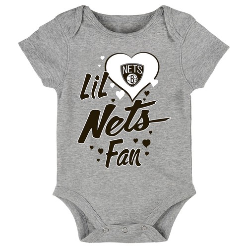 Outerstuff Криперы с короткими рукавами NBA Newborn Brooklyn Nets Lil Fan