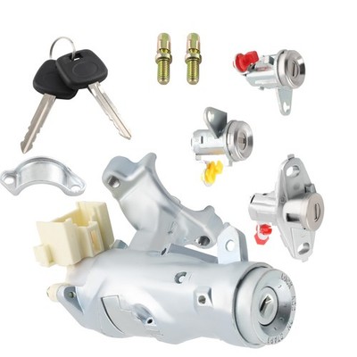 Complete Set Ignition Door Trunk Lock Barrel Cylinder for Toyota Corolla AE110