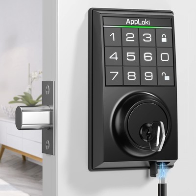 Smart Lock, Electronic Keypad Deadbolt Keyless Entry Door Lock with Auto-Lock...