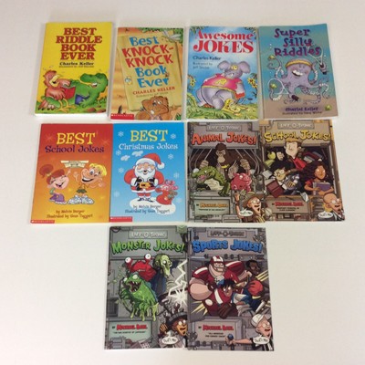 Joke Riddles Kindergarten 1st 2nd grade Laff-O-Tronic Keller 10 Picture Book Lot