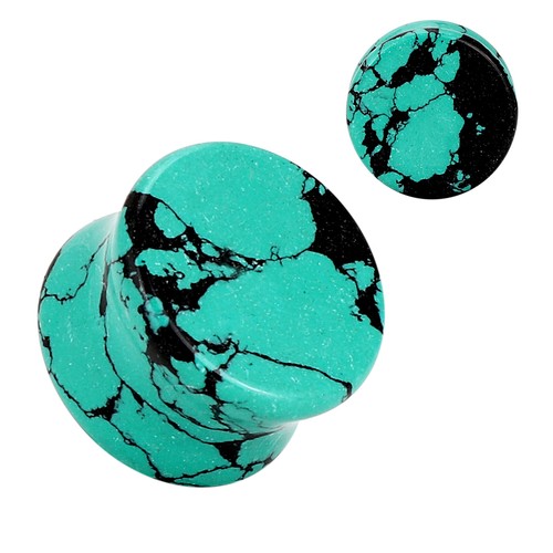 Organic Stone Ear Gauges-Ear Plugs-Flesh Tunnels 2G,0G,00G,12,14,16MM - 1PAIR US