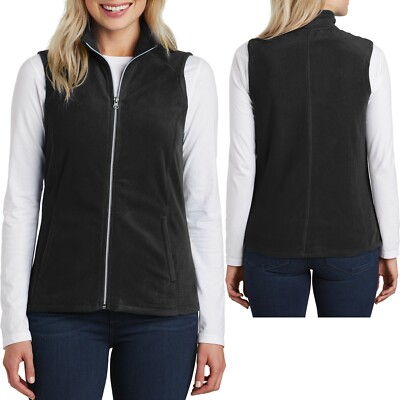 Ladies Plus Size Polar Fleece Vest With Pockets Warm Womens XL, 2XL, 3XL, 4XL 