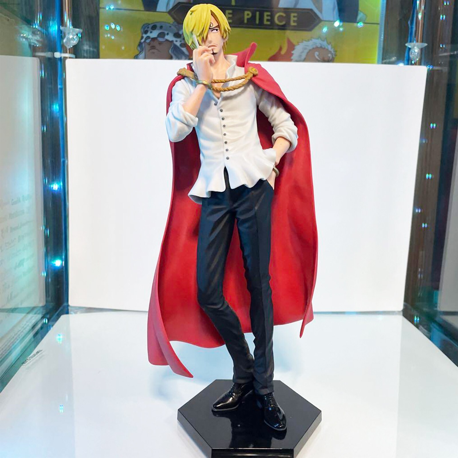 BANDAI - ワンピース  GLITTER&amp;BRAVE サンジ One Piece Glitters & Brave SANJI Banpresto Figure Red mantle