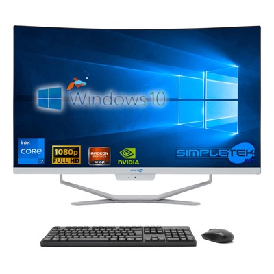 Aio I7 27 '' Curved 16gb 2tb Win10 Gpu Gtx1660 6gb Editing Gaming Graphics Game