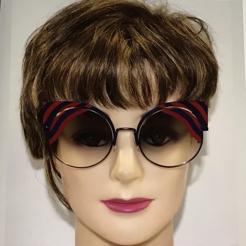 Pre-owned Fendi Hypnoshine Cat Eye Sunglasses Current Season New- Retails $765 In Brown