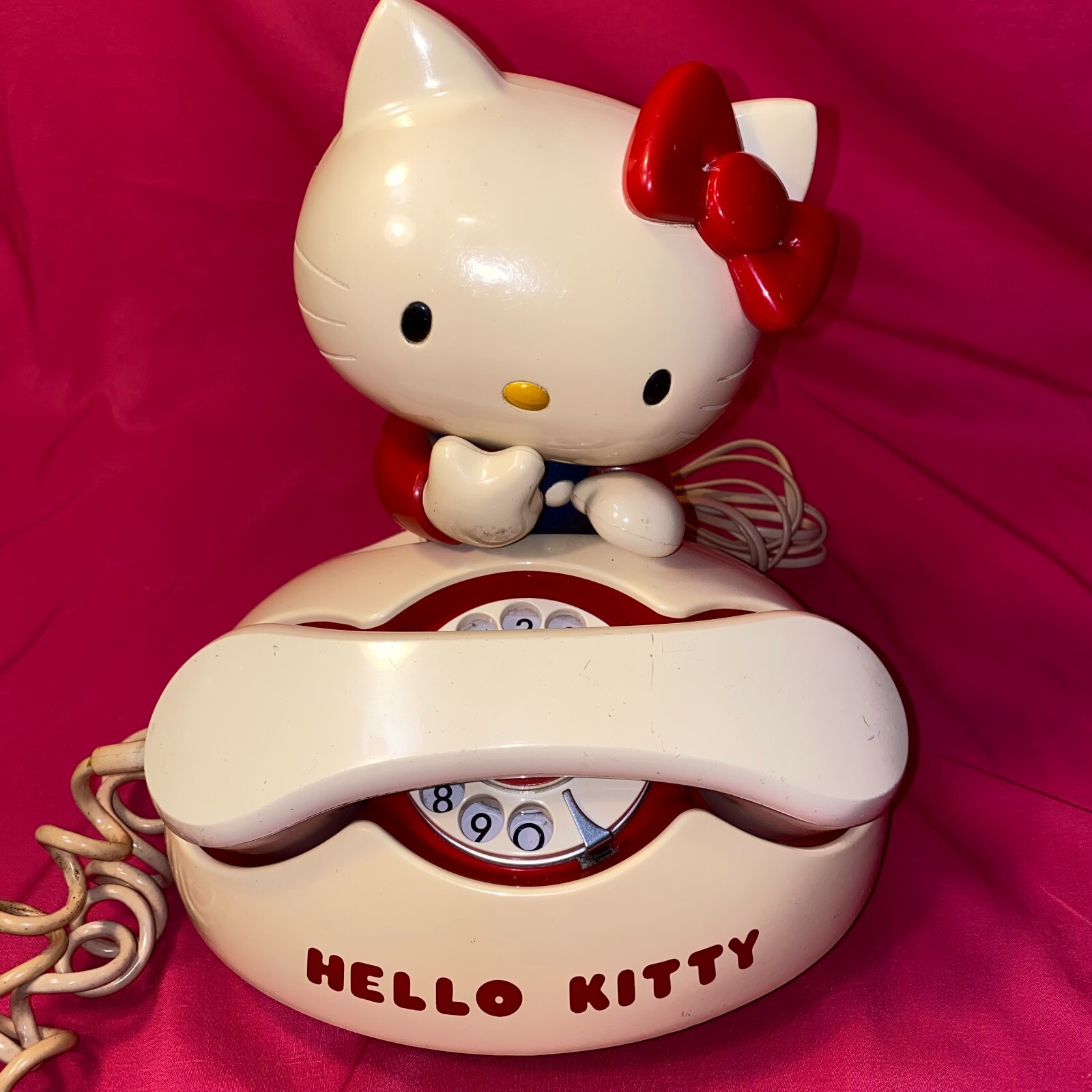 希少　サンリオ　キティー電話機　海外版 Sanrio Hello Kitty Vintage Rotary Phone Rare Blue Ver 1976