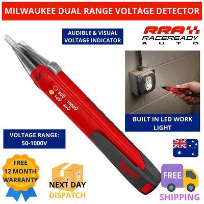 Milwaukee Dual Range Voltage Detector Tester Power Current Pen10