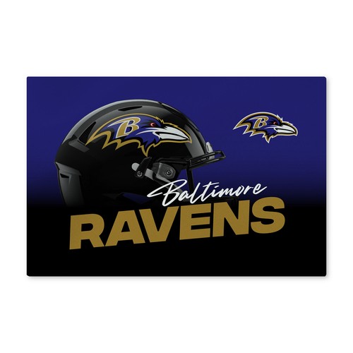 Моющийся коврик для пола Northwest NFL Baltimore Ravens Headspace, 20 x 32
