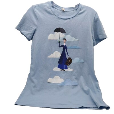 Mary Poppins Tee Shirt Blue Favorite Tee Bella Size XL