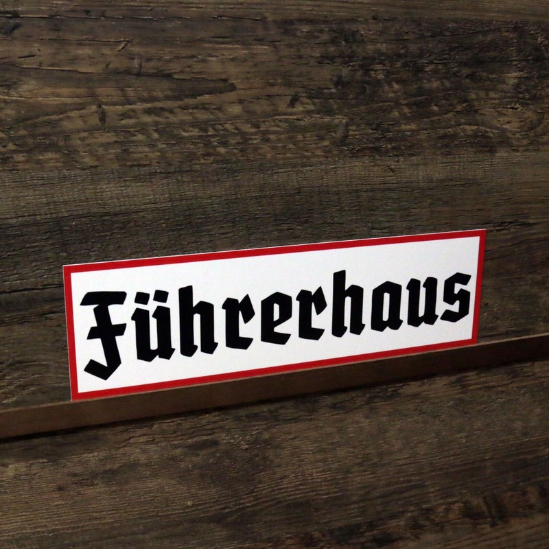Schild FÃ¼Hrerhaus Lkw Kfz Oldtimer Vintage Hinweisschild 34cm X 10cm Deko