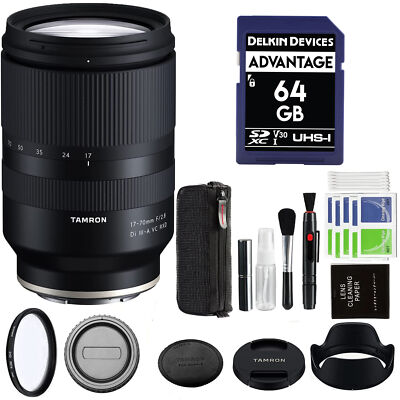 Tamron 17-70mm f/2.8 Di III-A VC RXD Lens for Sony E Bundel w/ Starter Kit