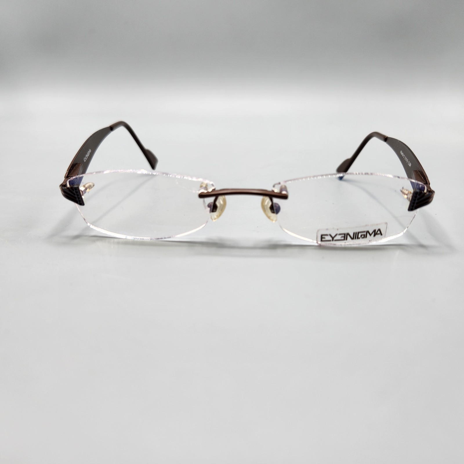 Eyenigma Atlantis-2 Eyeglasses Brown / Black FRAMES 51-19 Metal