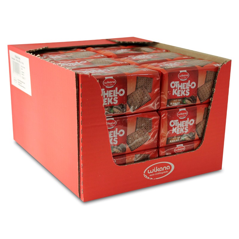 24er Sparpack Wikana Othello Keks (24 X 200 G) Sehr Knusprig, Rechteckiger Keks