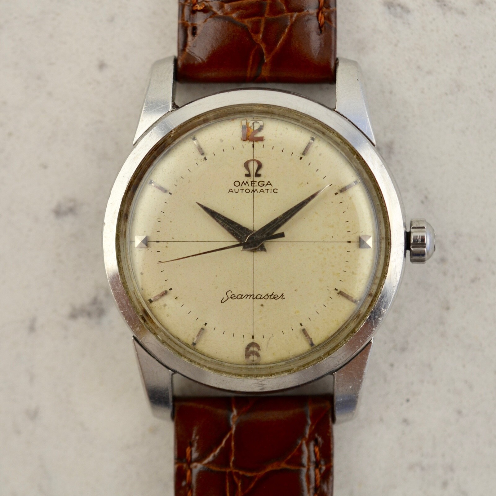 omega seamaster vintage gold