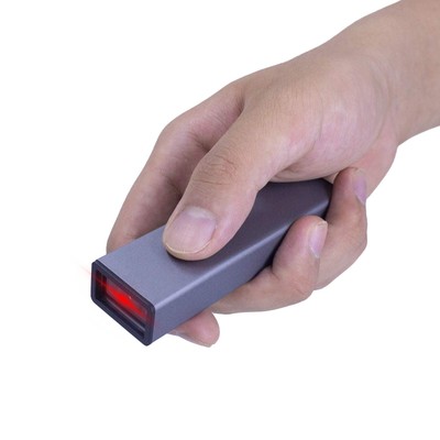 Mini 2D Bluetooth Barcode Scanner (Aluminum Alloy) 3-in-1 Bluetooth & USB Wir...
