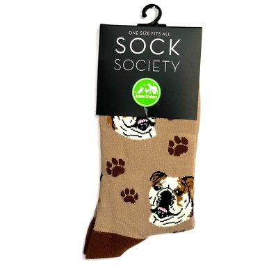 English Bulldog socks Ladies quality cotton mix Dog lover gift stocking filler