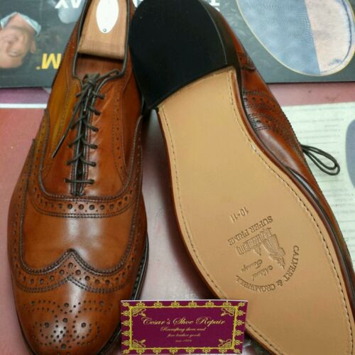 Allen Edmonds Broadstreet Men's 9.5 AAA Brown White Wingtip