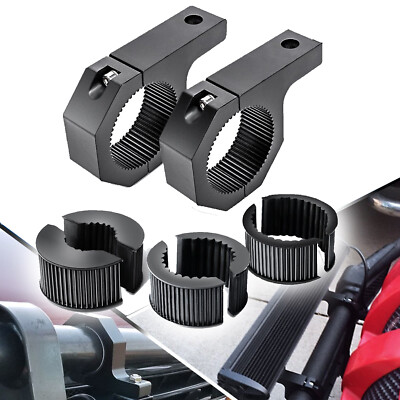 Mount Brackets LED Light Bar Clamp Roof Roll Cage 1'' 1.5'' 1.75'' 2'' Tube Offroad
