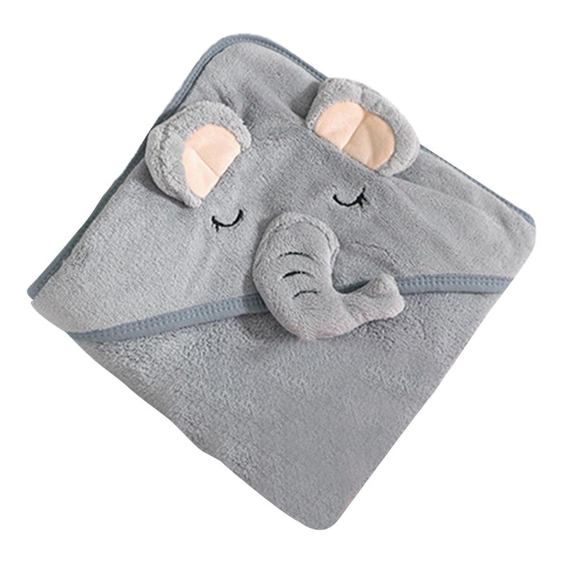 Ultra-Soft Cute Baby Wrap Blanket | Kids Hooded Bath Towel Organic Cotton