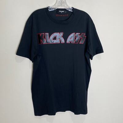 【送料&関税込】Dsquared2 Logo-stamp Crewneck T-shirt DSQUARED2 logo-print Cotton T-shirt | Black | FARFETCH
