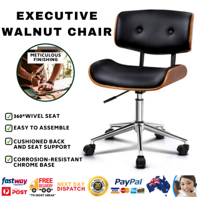 Artiss Office Chair Computer Chairs Executive Wooden Bentwood