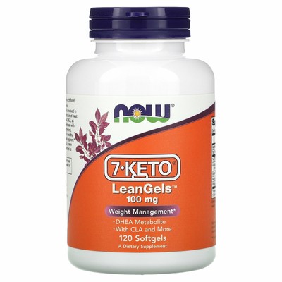 Now Foods 7-Keto LeanGels 100 мг 120 мягких капсул с гарантией качества GMP