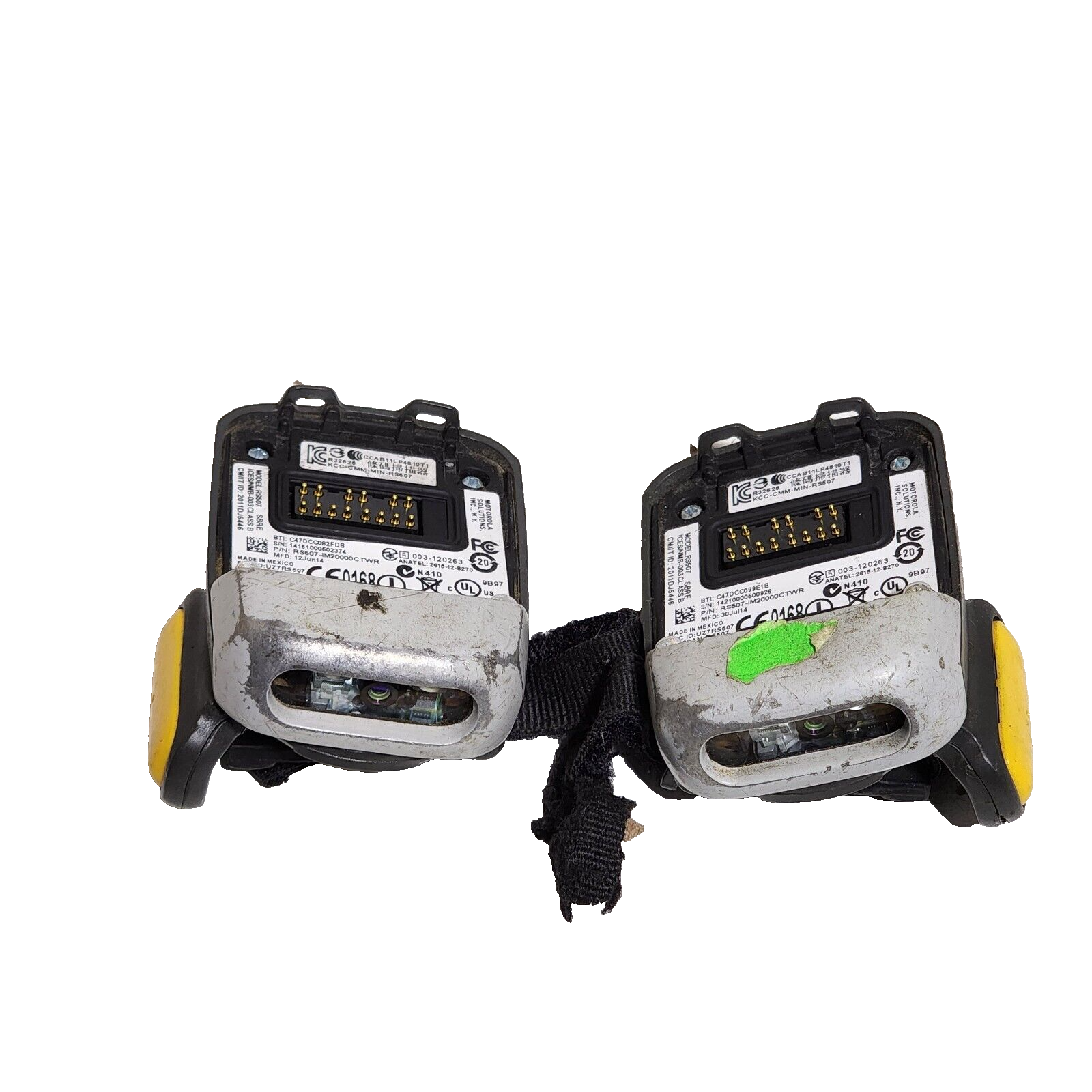 (Lot of 2) RS507-IM20000CTWR MOTOROLA RS507 RING SCANNER 2D IMAGER USED.
