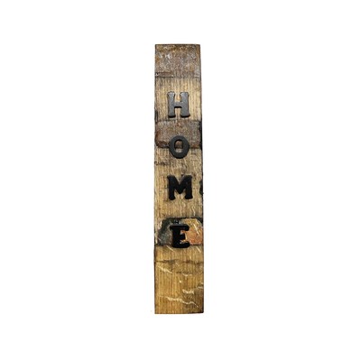 Reclaimed Bourbon Home Barrel Stave Sign