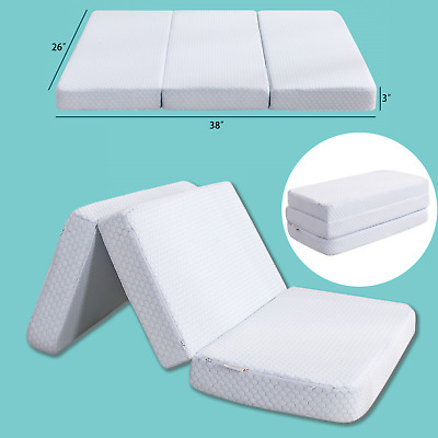 Portable Memory Foam Mattress Topper Tri-Fold Pack n Play Mattress Pad for Graco