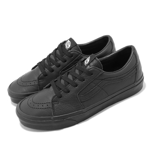 Vans Sk8-Low Leather Triple Black Men Unisex Casual Lifestyle Shoes VN0A5KXDBM8