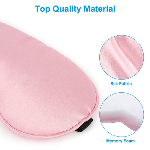 3pcs Travel Eye Mask Sleeping Soft Padded Shade Cover Rest Relax Sleep Blindfold