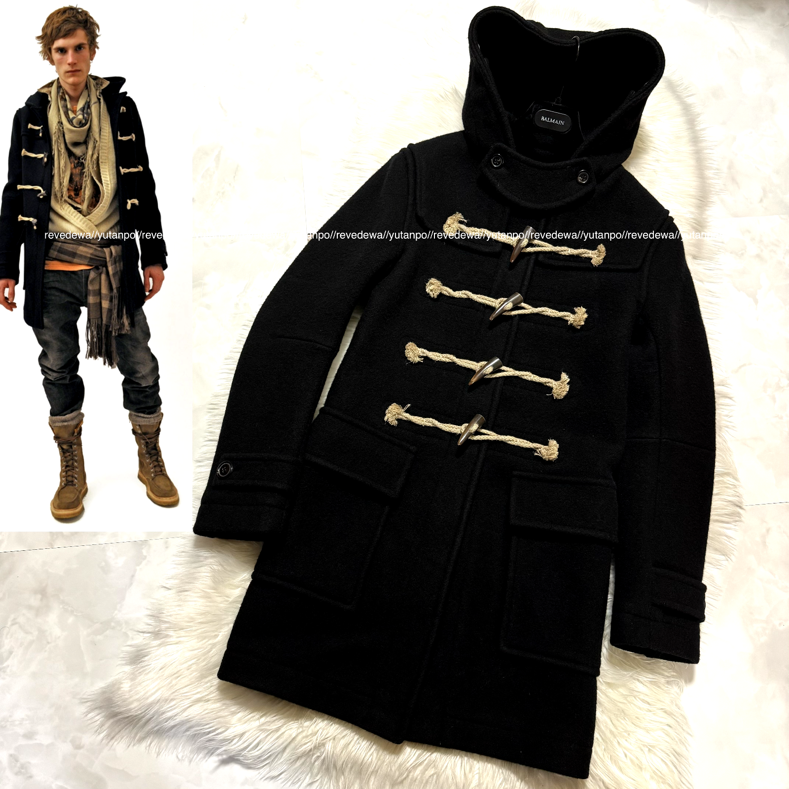 BALMAIN バルマン ナポレオンジャケット Pコート BALMAIN ナポレオンコート