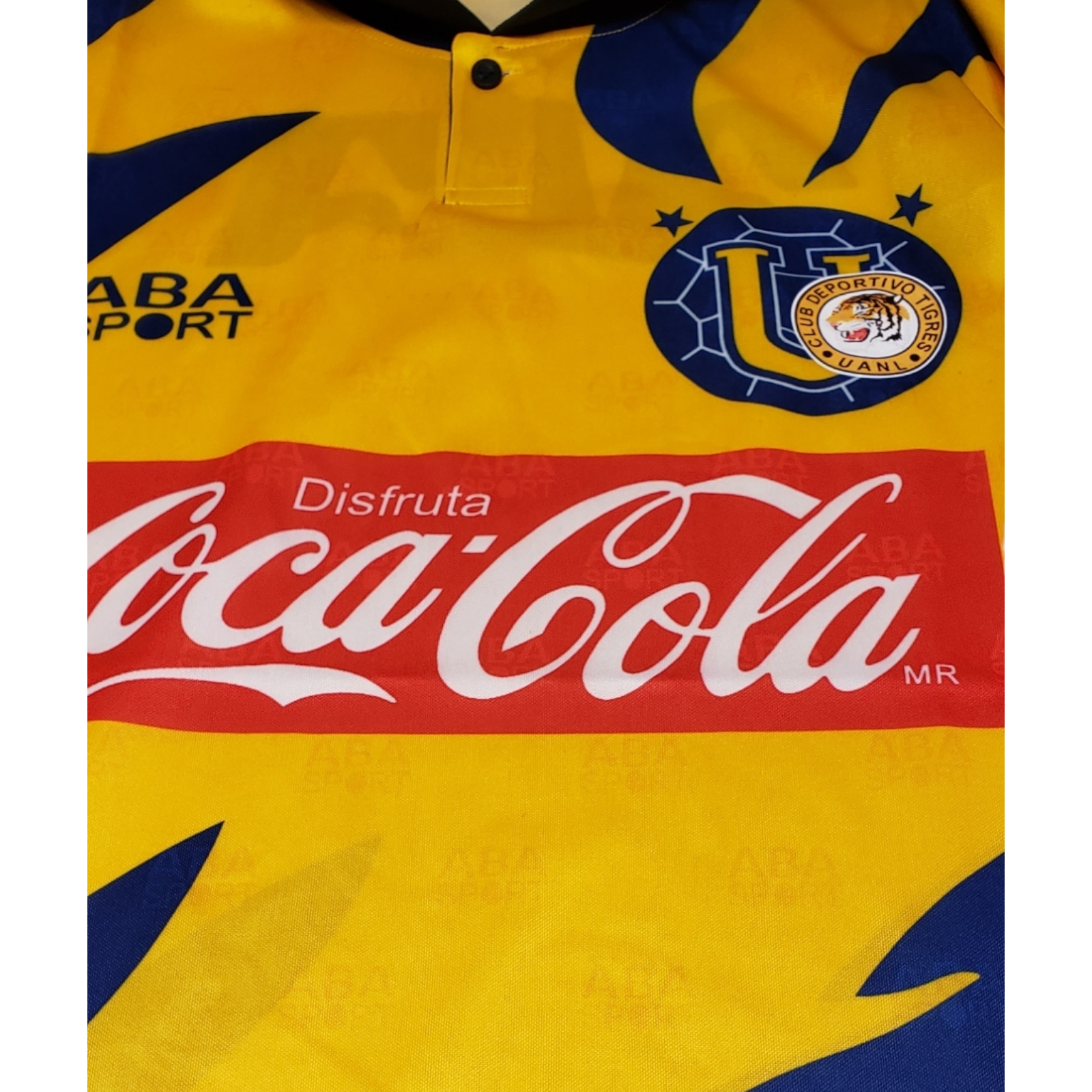 XXL Jersey  Vintage TIGRES UANL HOME  Season 1995/1996  - Yellow - ABA SPORT