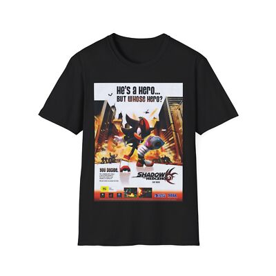 Shadow The Hedgehog Game Y2K Sonic Magazine Ad Sega Edgy