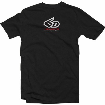 6D HELMETS' 6D CLASSIC LOGO T-SHIRT - BLACK - MEDIUM 50-3546