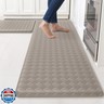 TranquilRelax Kitchen Mats, 2PCS Kitchen Rugs, Cushioned Anti Fatigue Kitchen Mats for Floor, Non-Slip Standing Desk Mat, Waterproof Kitchen Rug Set for Kitchen Floor Office,17.3
